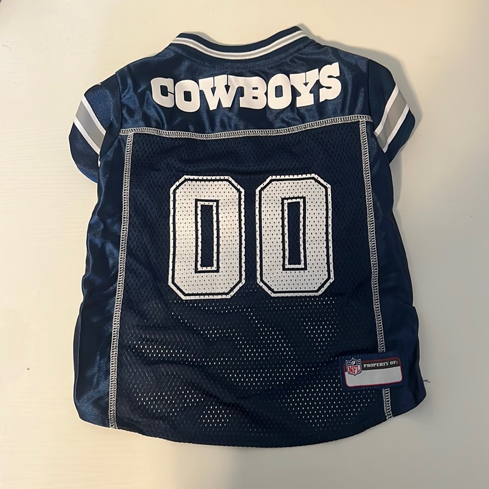 Dallas Cowboys Dog Jersey, Medium